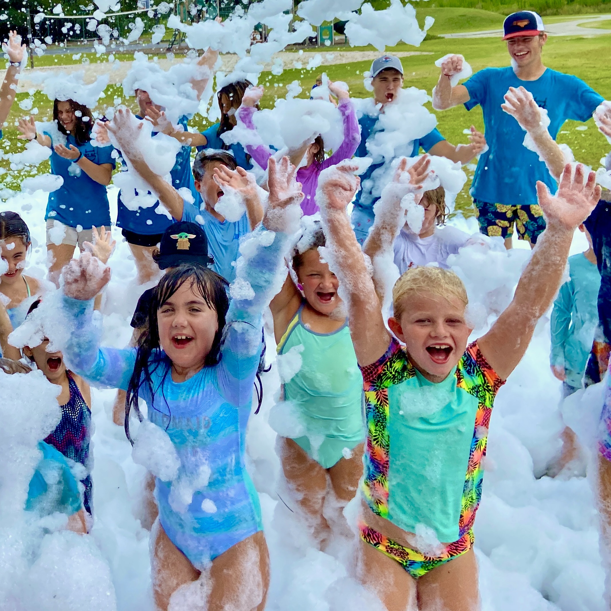 Large outdoor Foamsational Fun foam celebration